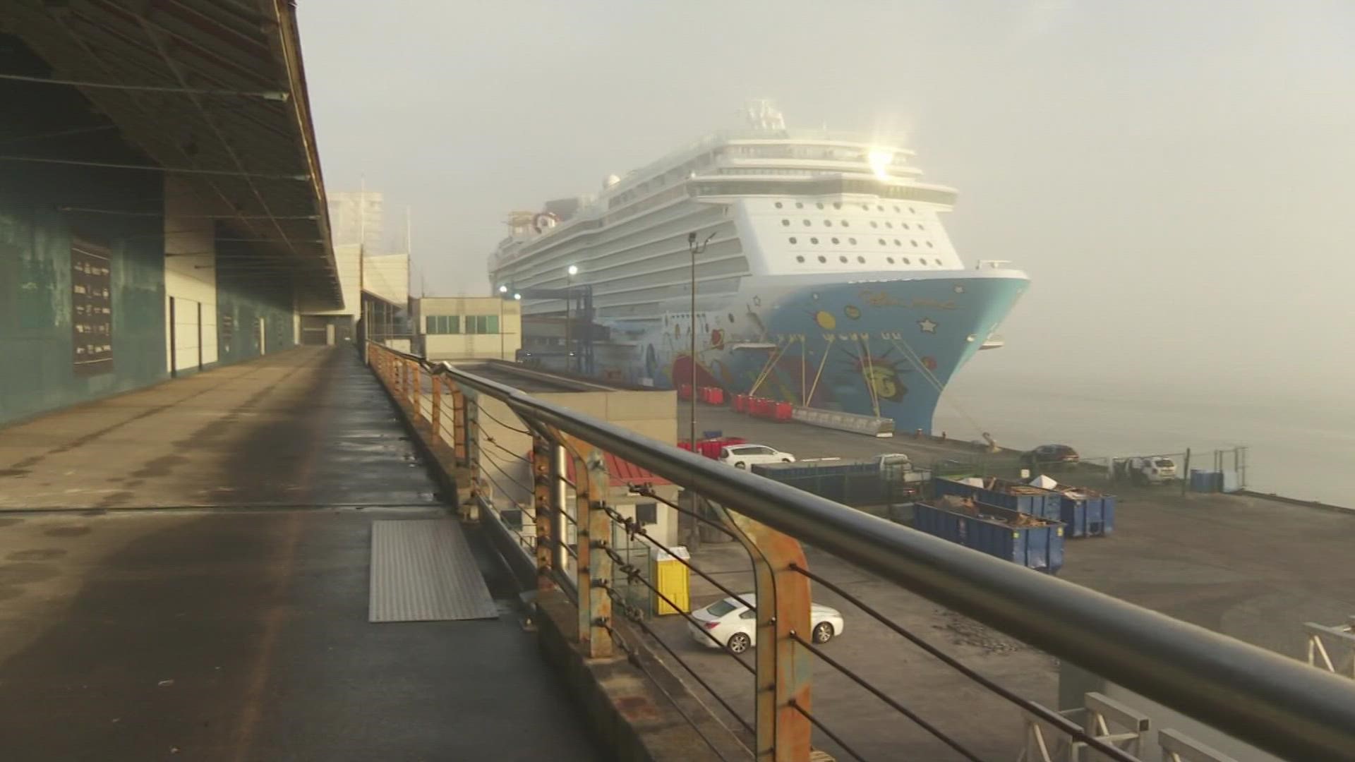 The customers will have new restrictions on their cruise that left Sunday night