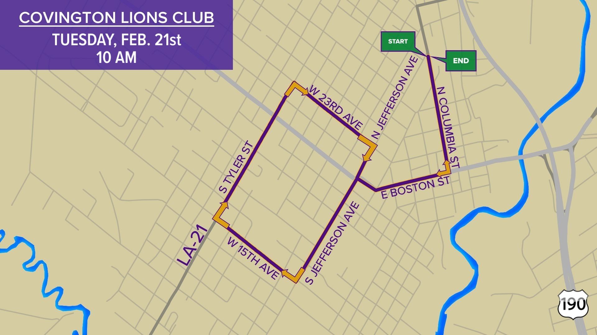 Covington Lions Club 2023 parade