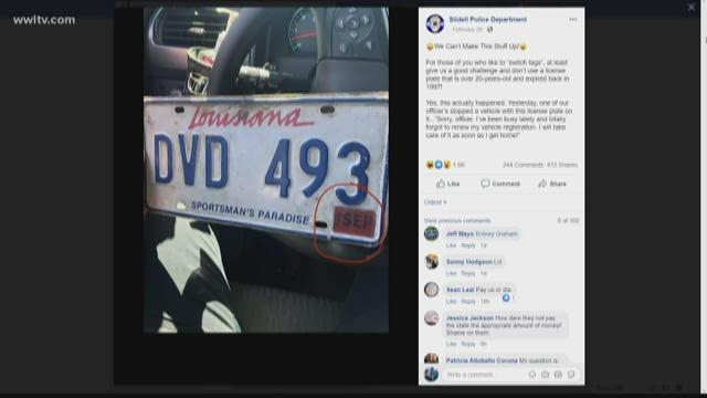 Unbelievable: Slidell driver pulled over with expired 1997 license plate | 0