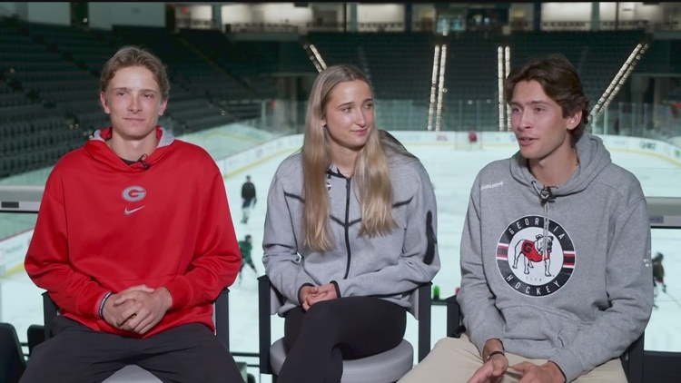 University of Georgia triplets compete together in Athens