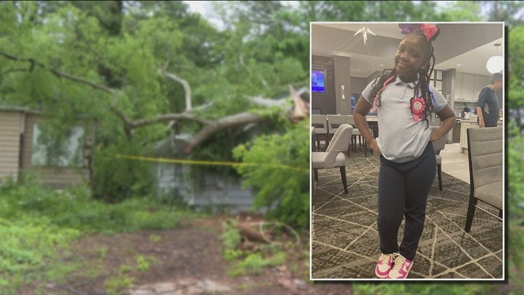 Atlanta family relives tragedy as new storm threatens area after fallen tree killed 10-year-old girl