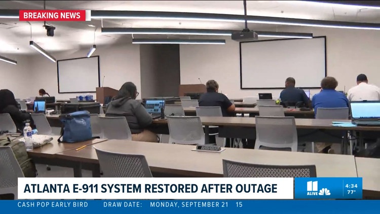 Atlanta E-911 system back online following hours-long outage