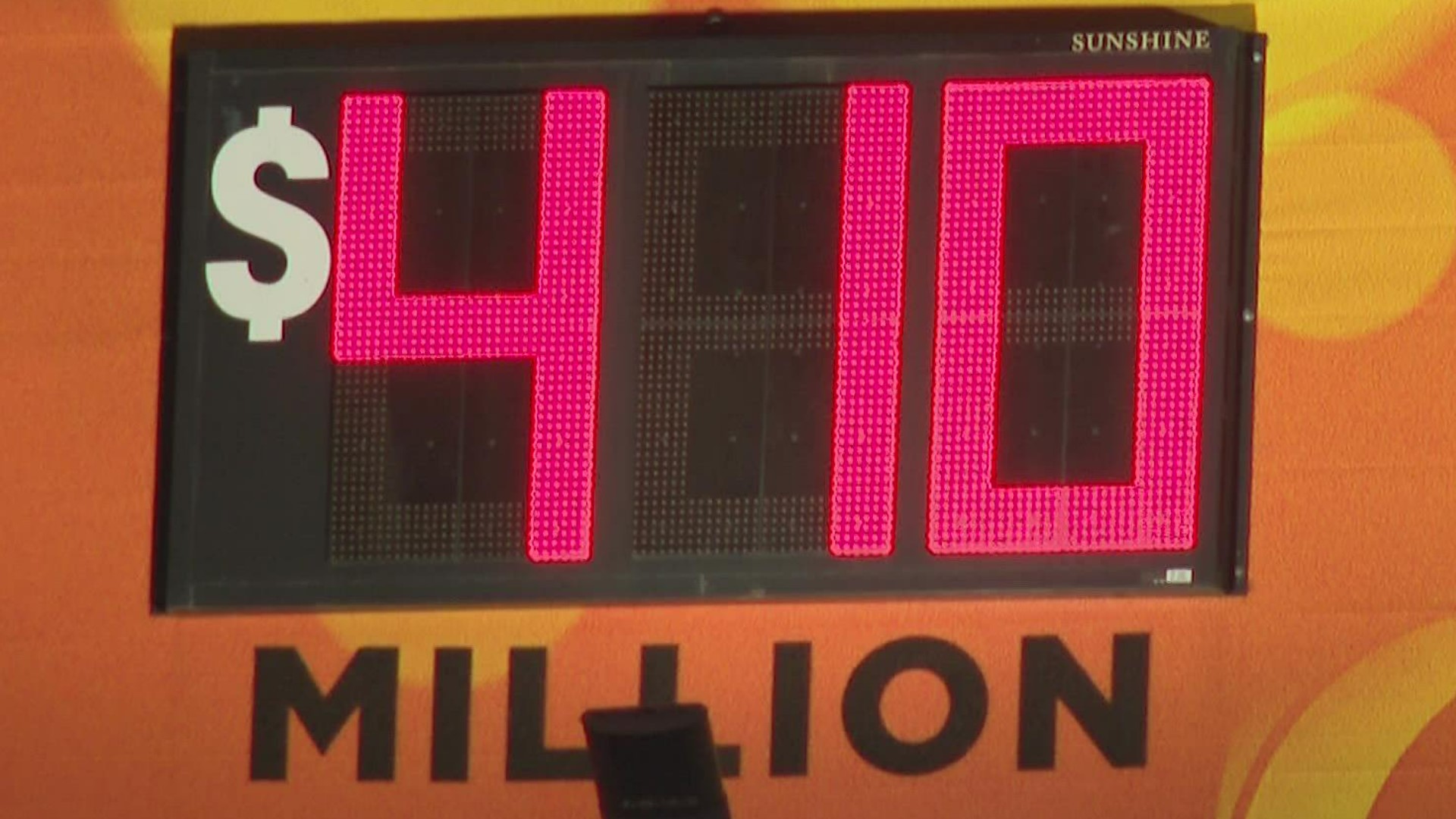 No one matched all the numbers in last night's mega-millions drawing so the jackpot is now at $410 million.