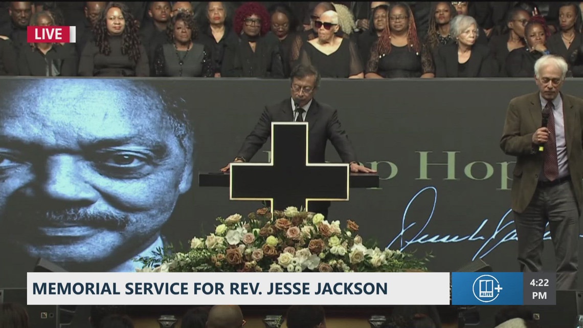 Watch Colombia President Gustavo Petro’s remarks from Jesse Jackson Sr. service