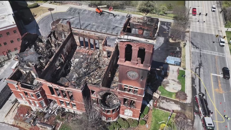 Emergency allocation funds approved to help relocate operations that were housed at historic courthouse after fire