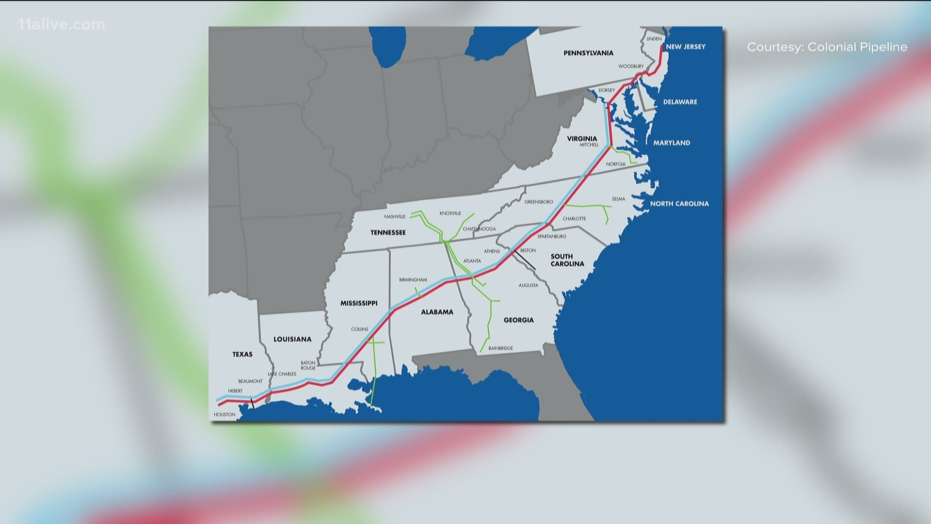 Colonial Pipeline reportedly had to shut down 5,500 miles of pipeline that run from Texas to New York due to the attack.