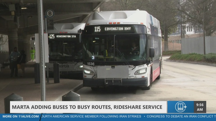 MARTA is rolling out a major bus network overhaul and a new on‑demand rideshare service