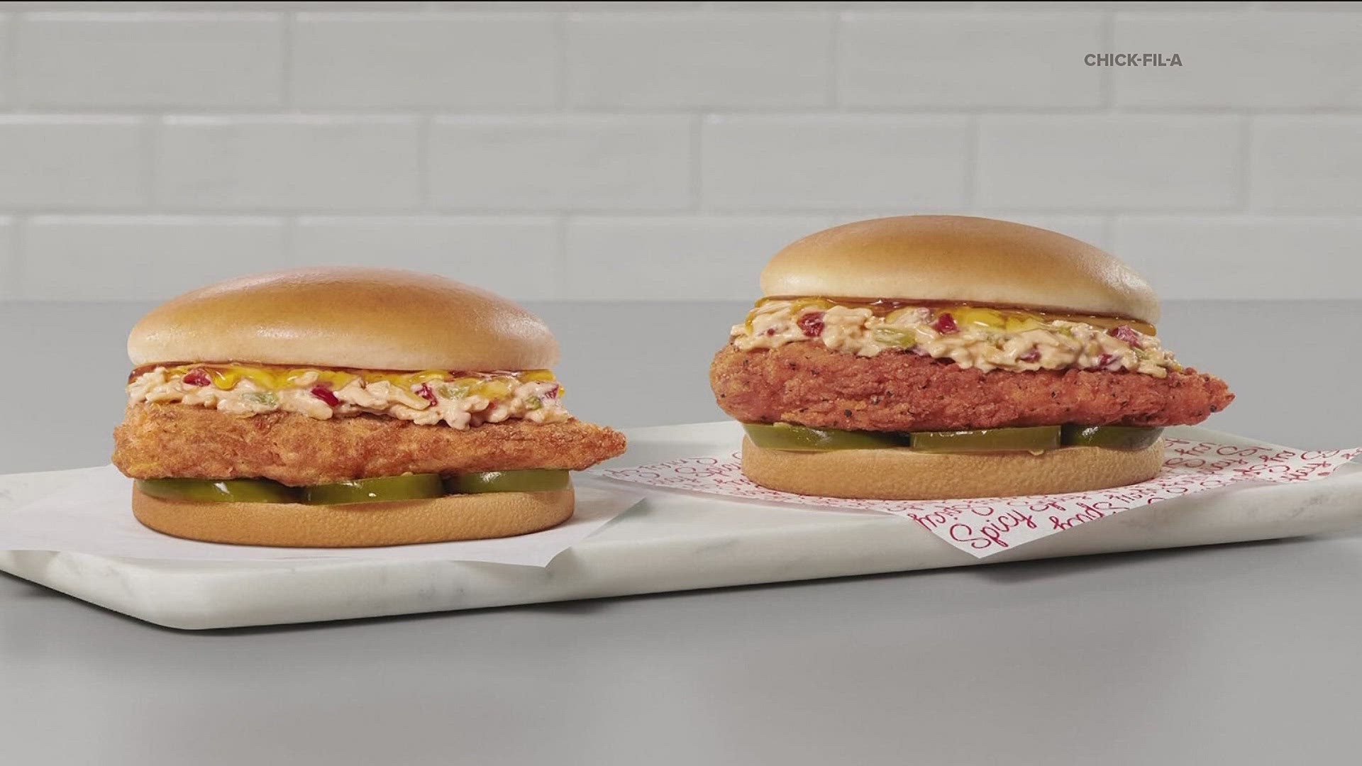 For a limited time, you will be able to buy the honey pepper pimento chicken sandwich and the banana pudding milkshake.