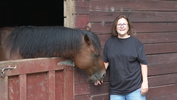 She escaped from the 68th floor on 9/11. She's finally found peace on a Milton horse farm