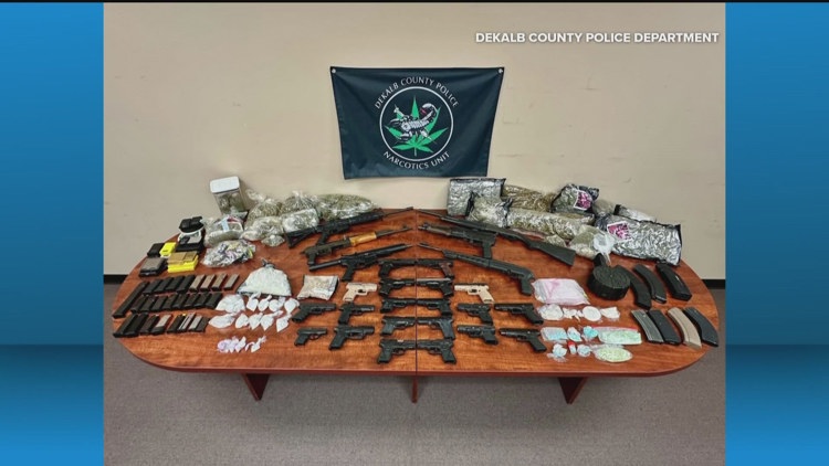Evidence seized in Stone Mountain drug bust