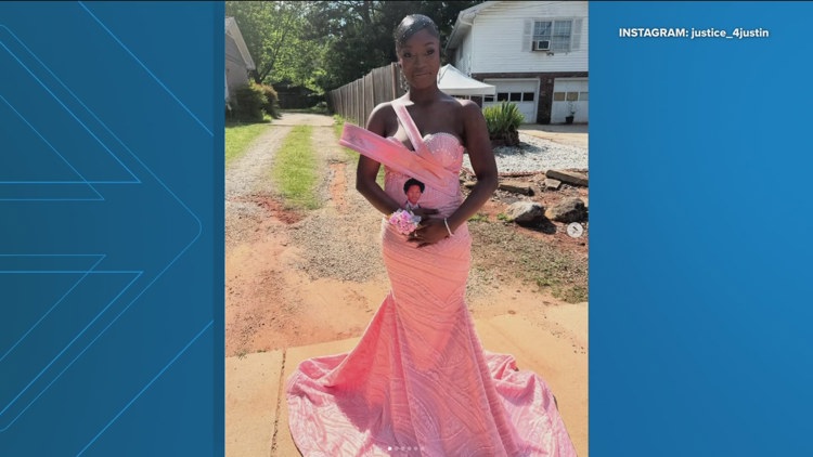 Georgia teen's heartfelt tribute dress in honor of prom date killed in park shooting