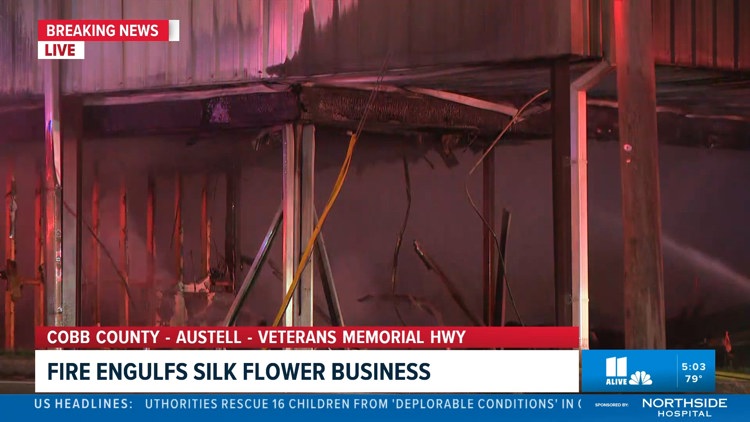 'I mean it was just glowing:' Witness calls 911 after flames engulf business in Cobb County
