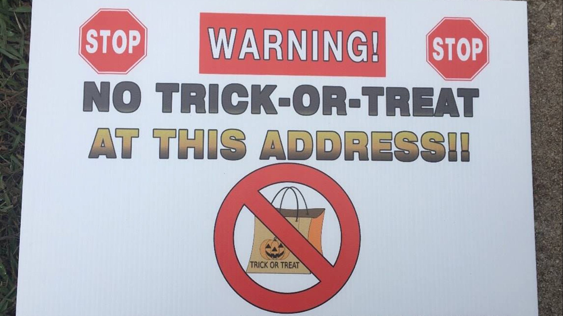 Wife Of Registered Sex Offender Says No Trick Or Treating Sign In
