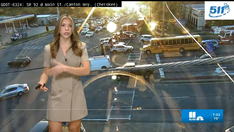 Driver of vehicle dies after collision involving school bus in Woodstock, police say