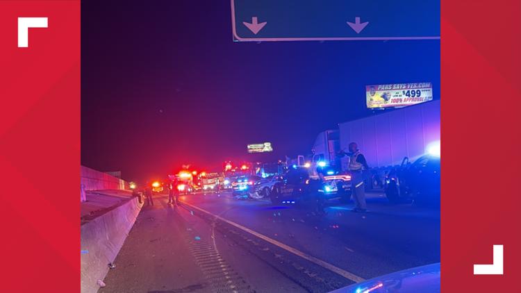 Clayton County deputy seriously injured in chase on I-75 after car flips, gets pinned by 18-wheeler, authorities say