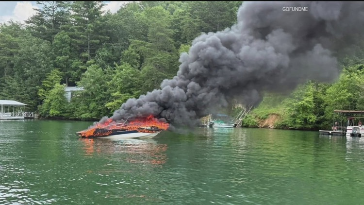 Georgia father recounts terrifying moments boat 'catastrophically exploded' on Lake Nottely injuring 7