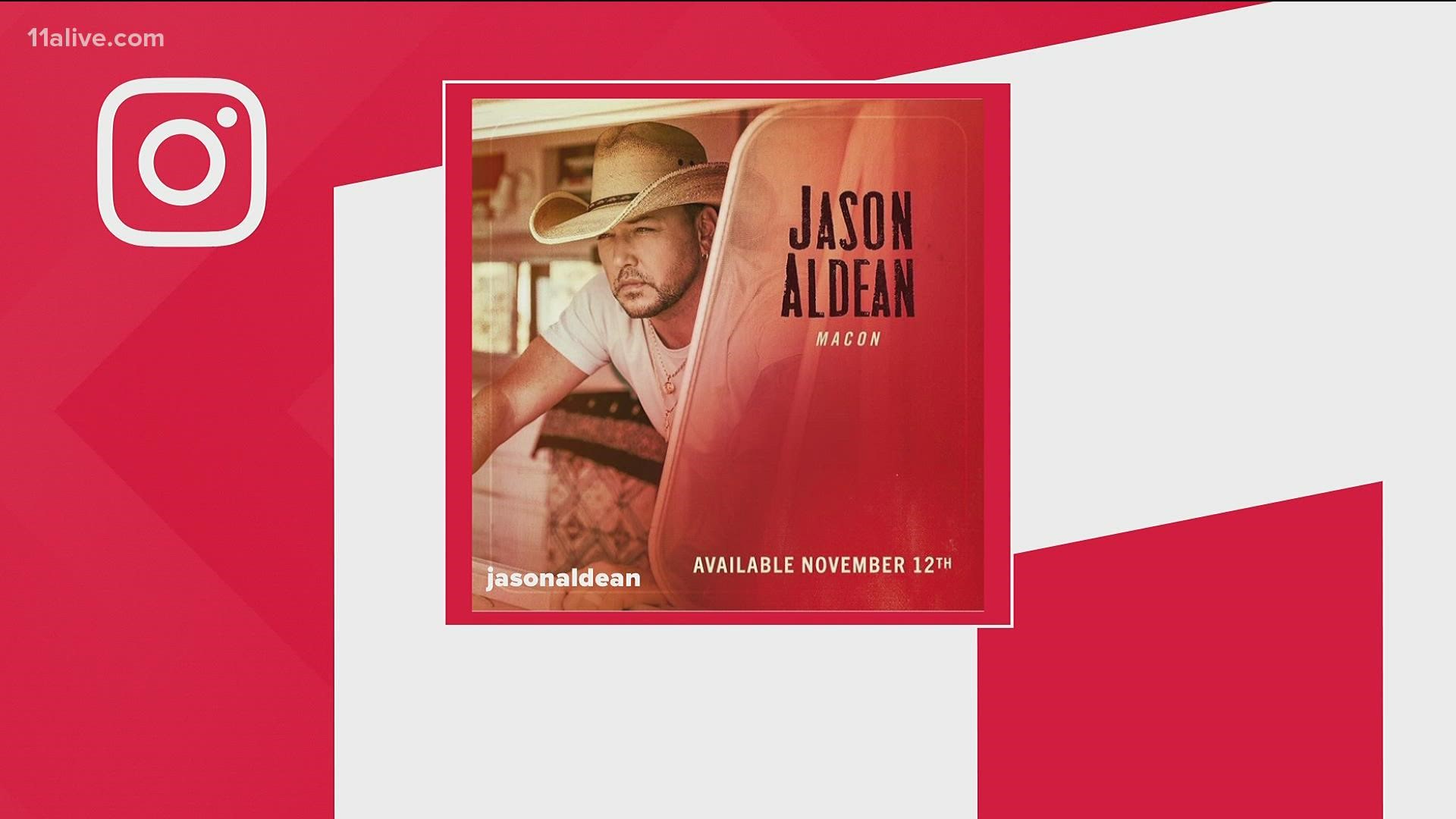 Jason Aldean released he title of his new album "Macon," paying homage to his hometown.