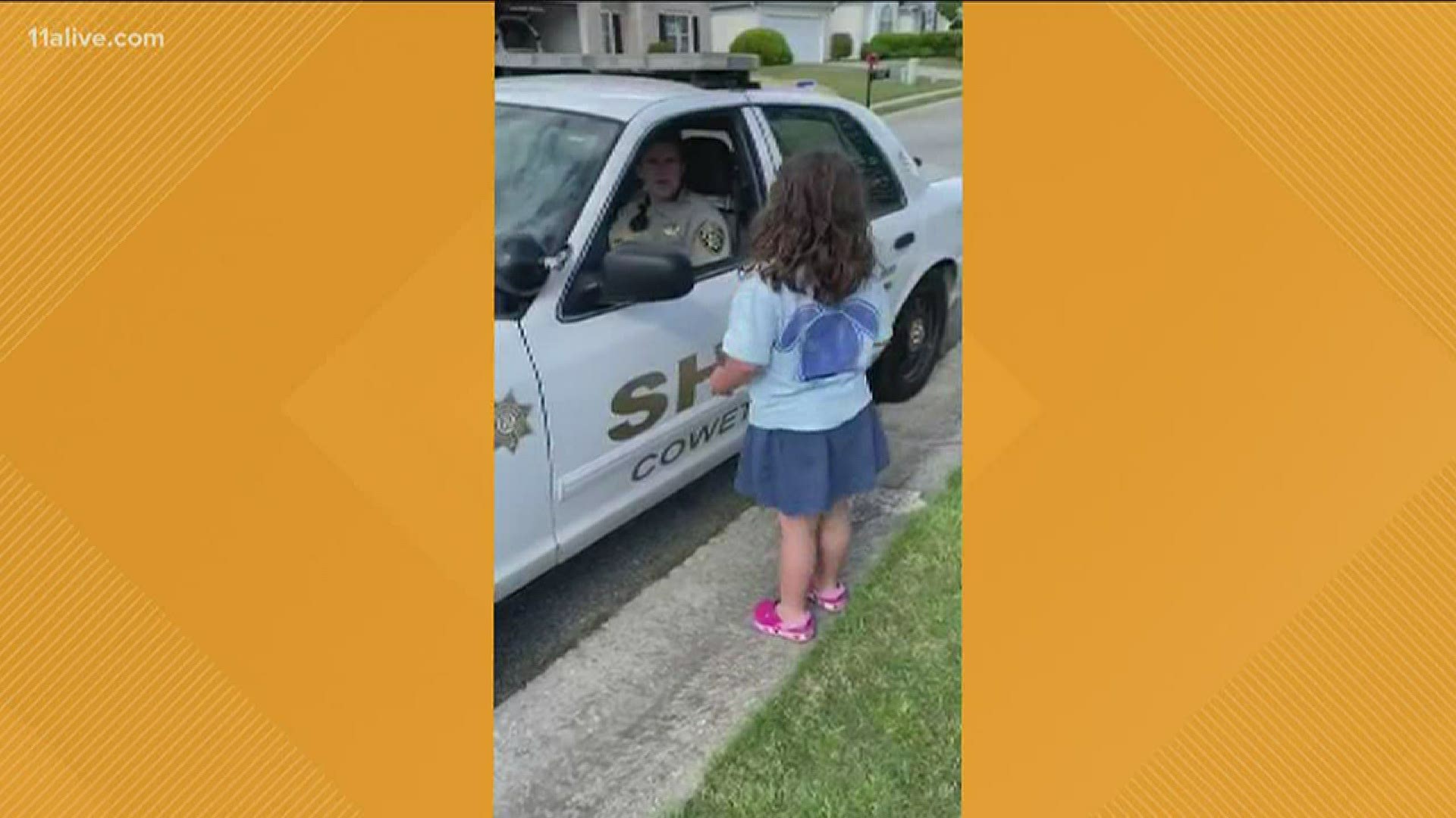 Every morning, Deputy Dorsey shares a sweet good-bye ritual with his daughter, who is autistic and non verbal.