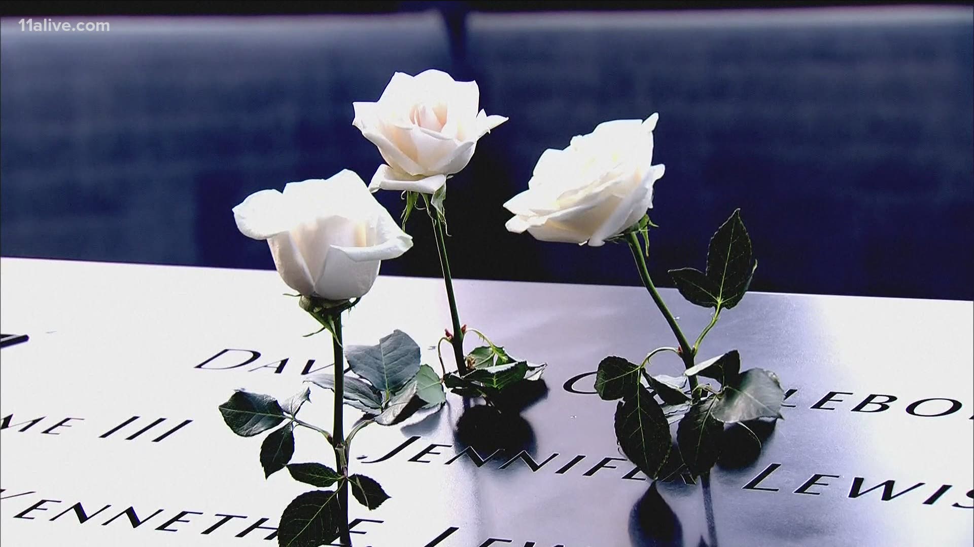 This morning, people gathered in New York City at the Sept. 11 Memorial Plaza to remember those lost in the attacks.