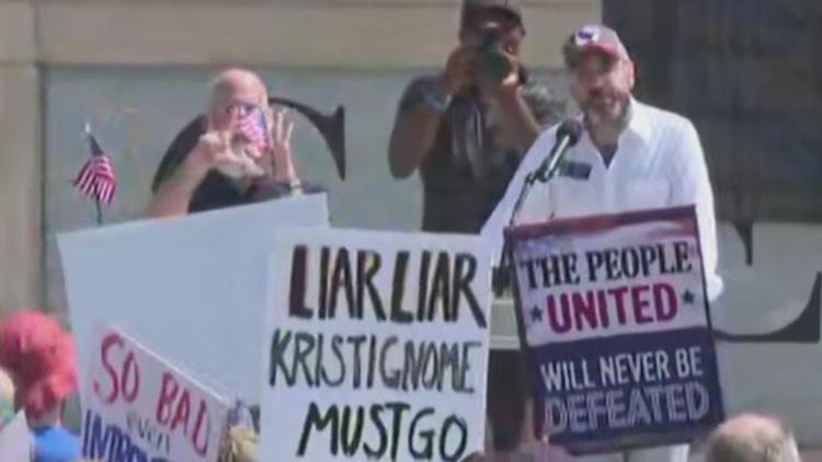 Thousands protest Trump, ICE raids and military force in Atlanta 'No Kings' rallies