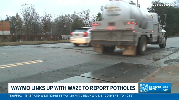 Atlanta is not using data from Waymo's pilot pothole tracker program