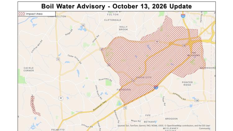 Some areas lifted from boil water advisory in Fulton County, other areas remain under advisory