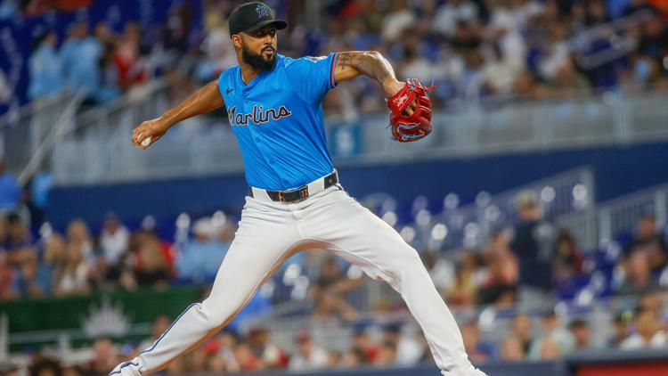Stowers ends 31-game homer drought, Alcántara solid over 6 innings to help Marlins beat Braves 5-3