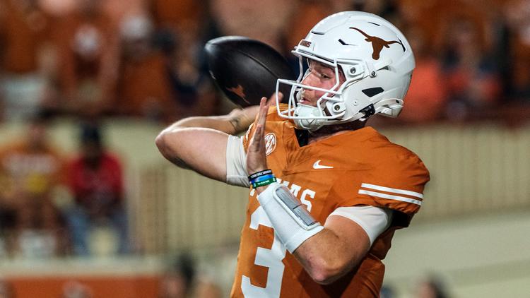 Texas TD against Georgia 2 plays after interception 1st wiped out by penalty and trash on field