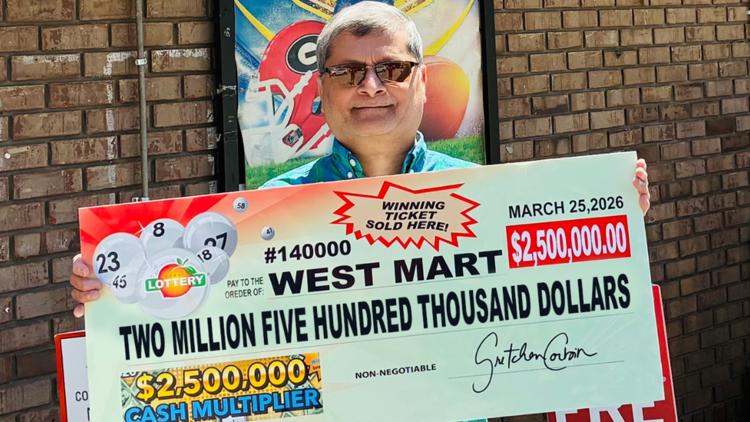 Lucky Georgia Lottery player in Woodstock wins $2.5 million ticket