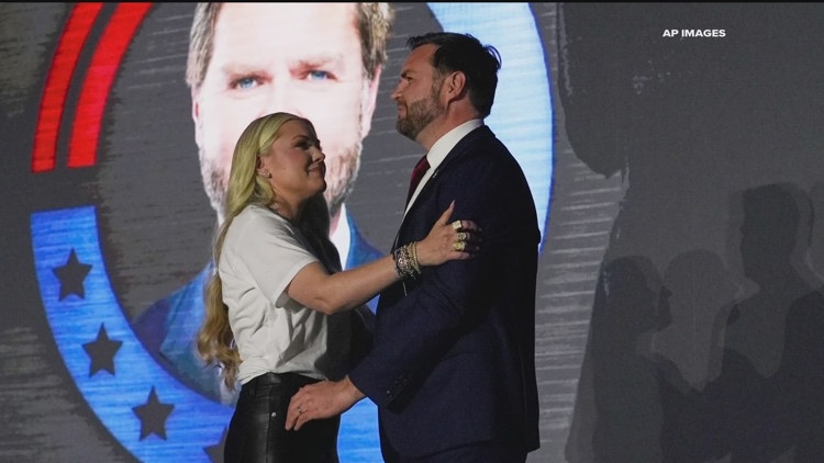 Erika Kirk misses Turning Point event in Athens after VP JD Vance says she was threatened