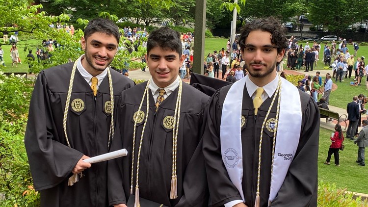 Georgia triplets graduate from college at 18 with neuroscience degrees