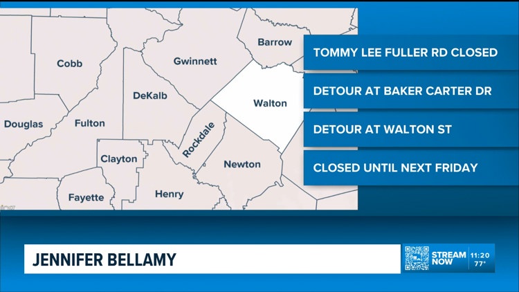 Sinkhole closes Tommy Lee Fuller Drive in Loganville, detours in place