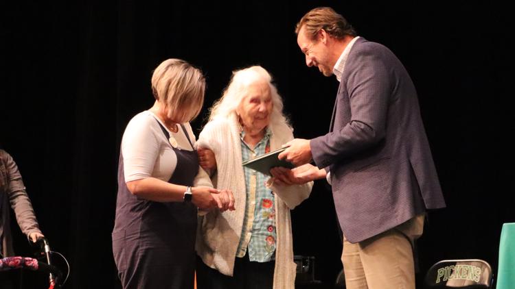 Pickens County presents 103-year-old 'Rosie the Riveter' with high school diploma
