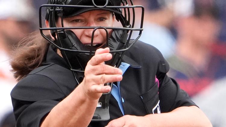 MLB is calling up its first female umpire for Saturday's Marlins-Braves game
