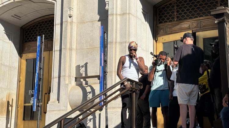 Young Thug performs 'Live from Atlanta' concert outside Fulton County Courthouse