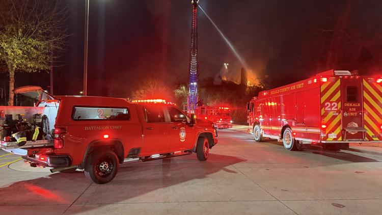 One person suffered minor injuries in fire near Briarcliff Road, officials say