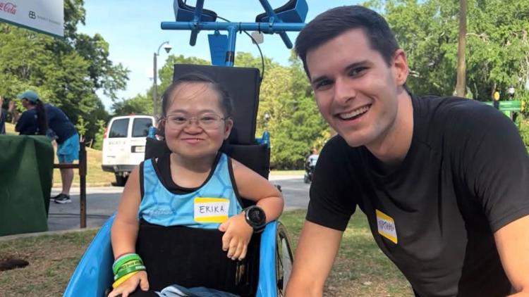Athlete Erika Northrop is chasing finish lines while fighting for independence at home