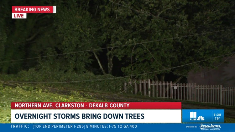 Thousands without power after overnight storms in metro Atlanta