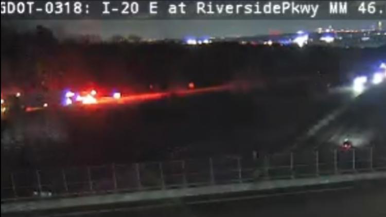 Douglas County deputy hospitalized after being sideswiped on I-20 exit, GSP trooper also rear-ended