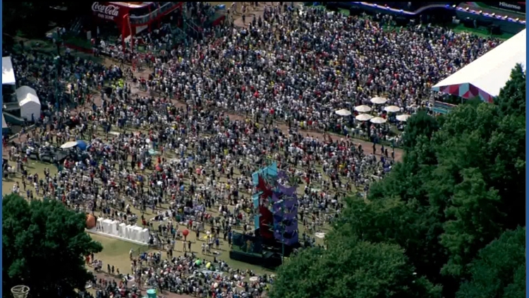 FIFA Fan Festival gates may temporarily close throughout the evening to address venue capacity