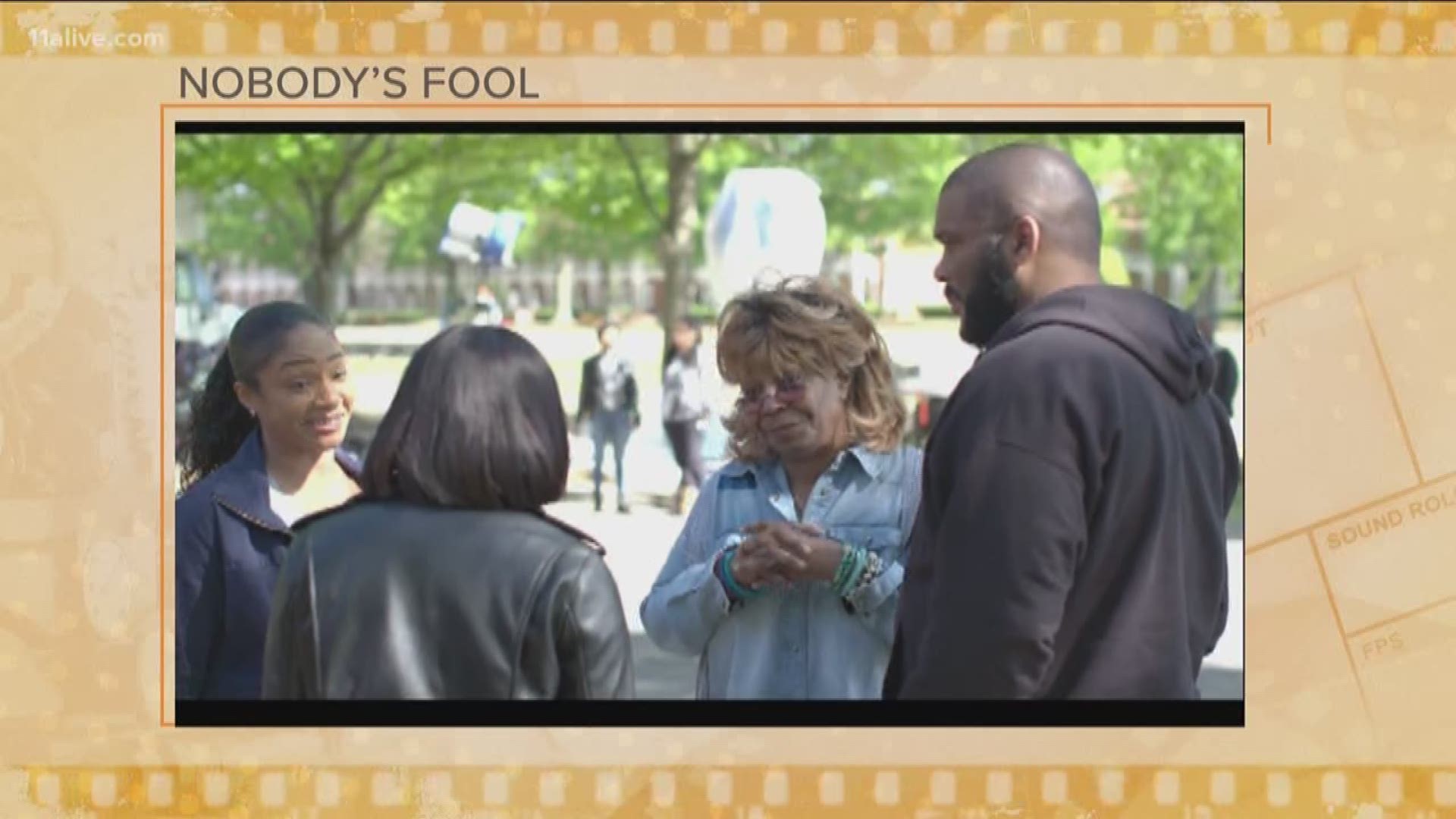 'Nobody's Fool' starring Tiffany Haddish, Tika Sumpter, and Omari Hardwick opens nationwide today. The romantic comedy was produced here at Atlanta at Tyler Perry Studios. We caught up with Tyler Perry during the premiere last night Atlantic Station.
