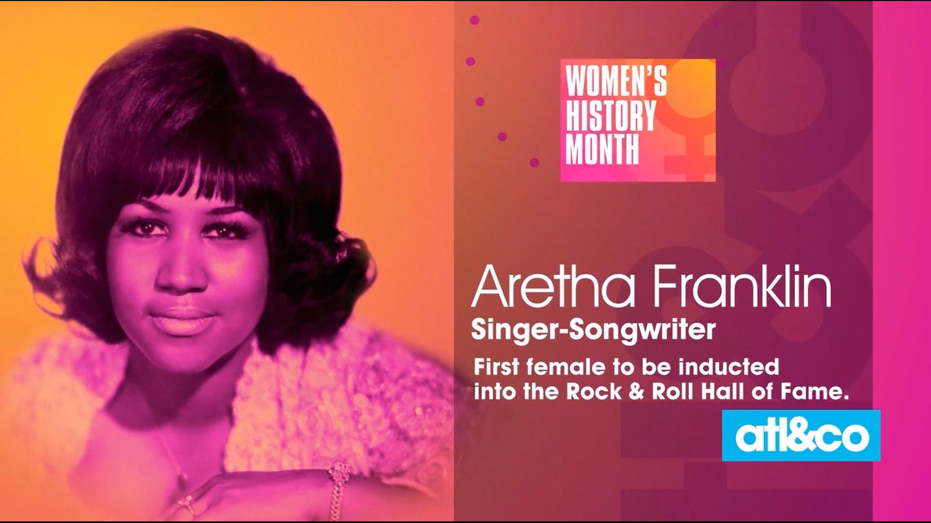 Queen of Soul Aretha Franklin was the first female to be inducted into the Rock & Roll Hall of Fame.