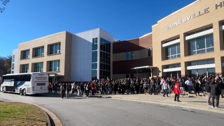 Gainesville gets send off for state championship game as it looks to overcome suspension drama to win it all
