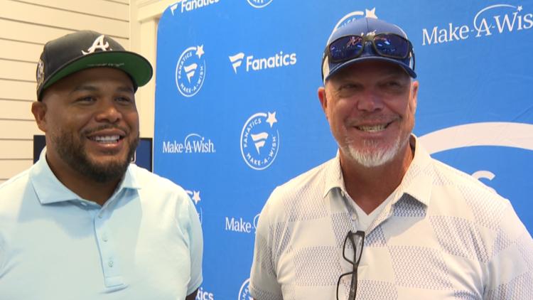 Andruw Jones and Chipper Jones team up with Make-A-Wish to give young fans All-Star surprise