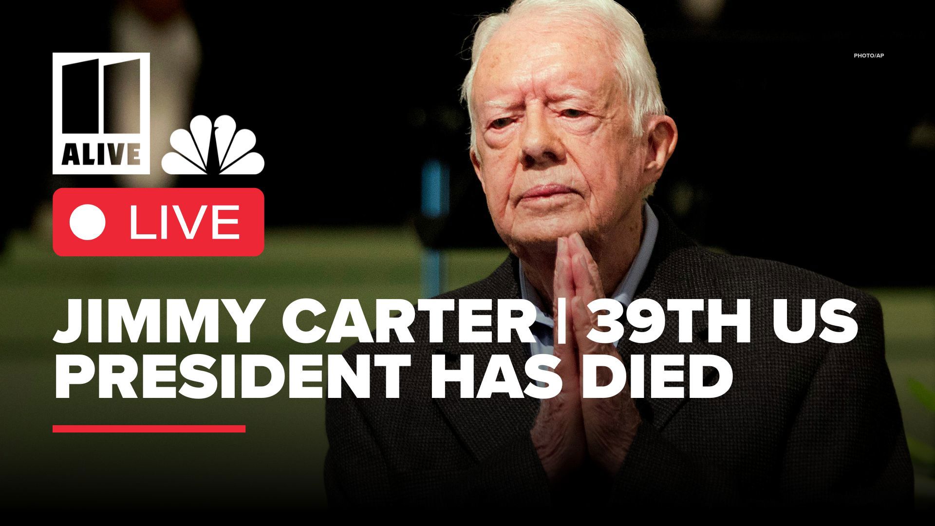 Live Special Coverage Former President Jimmy Carter has died