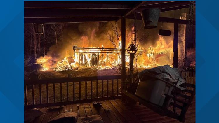 Firefighter loses shop in 'devastating' fire near home in Fannin County