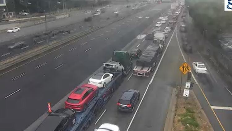 Major roadwork, lane closures causing massive delays on Downtown Connector in Atlanta