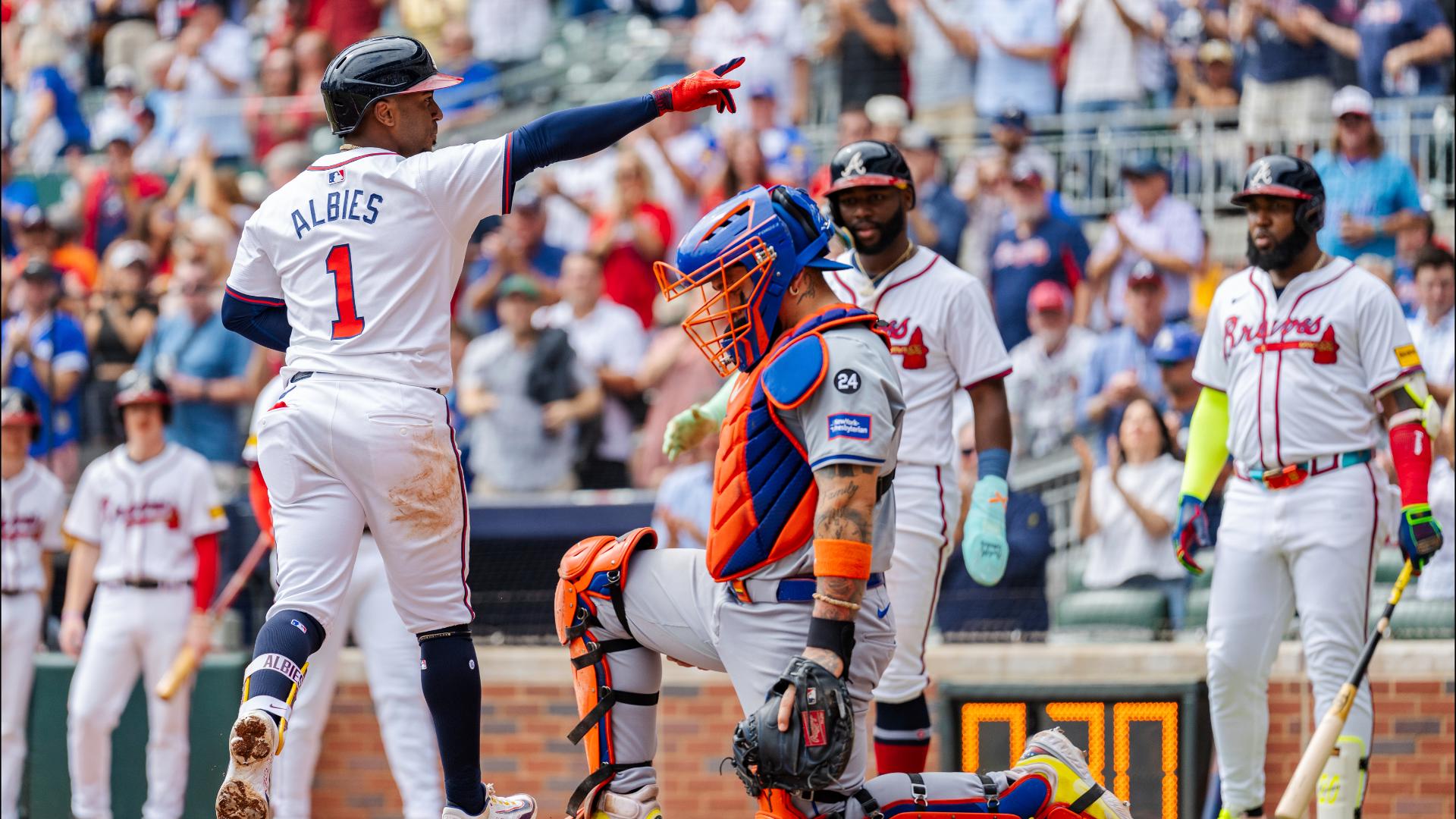 11Alive was at the game on Monday and captured the moment the Braves clinched its seventh-straight postseason berth.