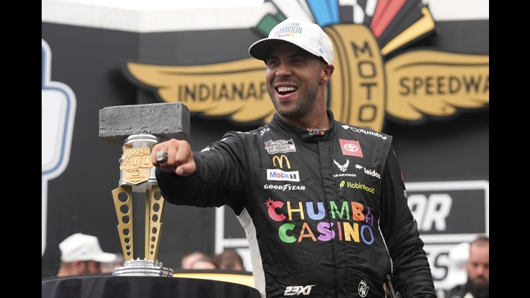 Bubba Wallace secures playoff spot after dramatic win