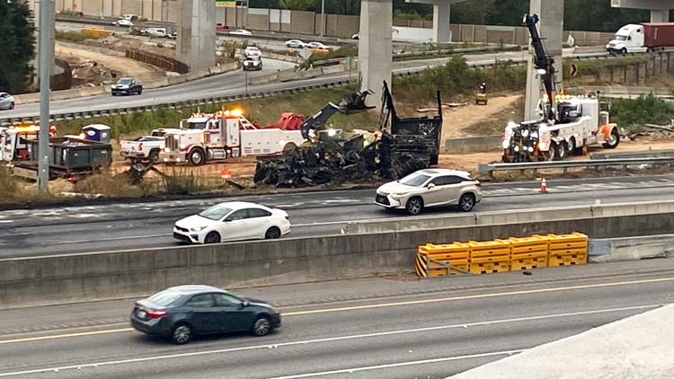 Traffic alert: Tractor-trailer fire cleanup closes I-285 NB at I-20 in DeKalb